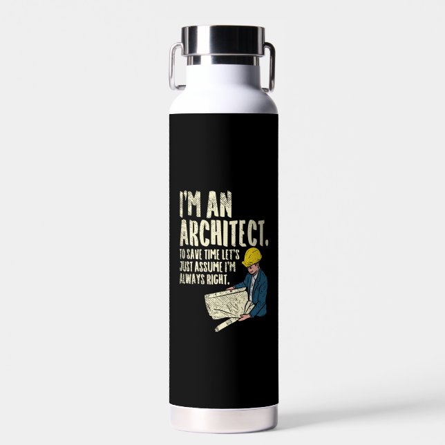 Architect - I'm An Architect Water Bottle (Front)
