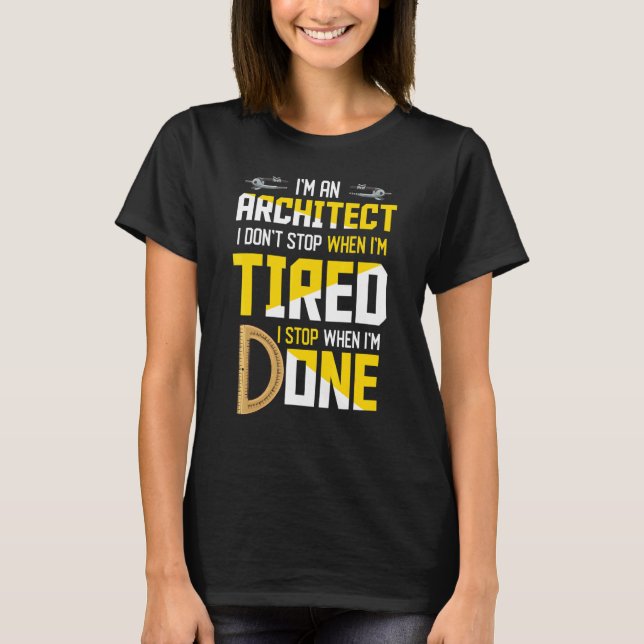 Architect Inspired Architecture Related Architect  T-Shirt (Front)