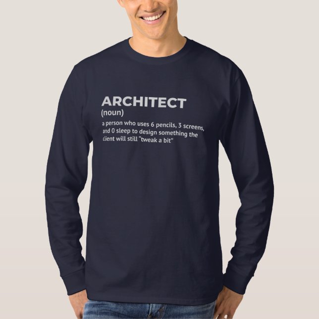 Architect Job Definition Funny Long Sleeve Top (Front)