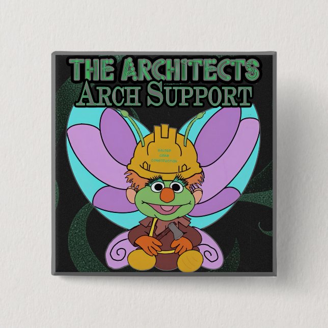 Architect Magnet 2024 2 Inch Square Button (Front)