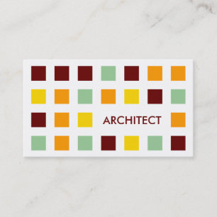ARCHITECT (mod squares) Business Card