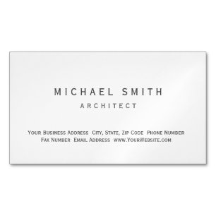 Architect Modern Simple Minimal Business Card
