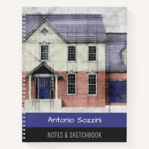 Architect Notes and Sketchbook Custom Notebooks