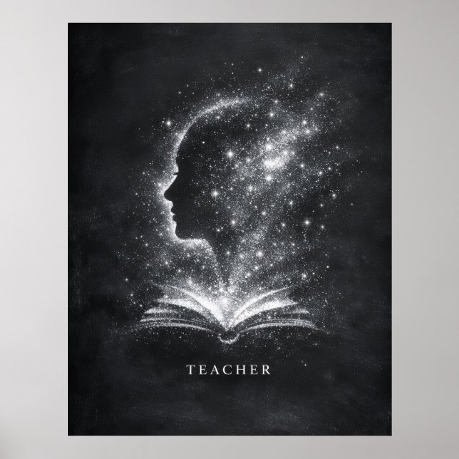Architect of Future Minds Teacher Art Poster (Front)