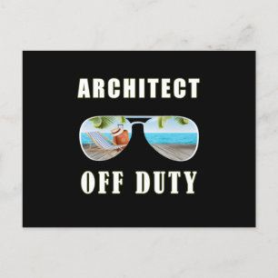 Architect off duty sunglasses palm beach vacation postcard