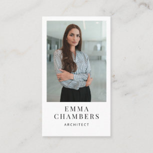 Architect Professional Photo Business Card