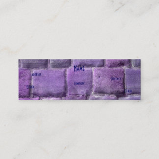 Architect Purple Blue Sandstone Mini Business Card