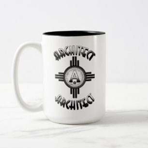 Architect Retro - Architects Merch Two-Tone Coffee Mug