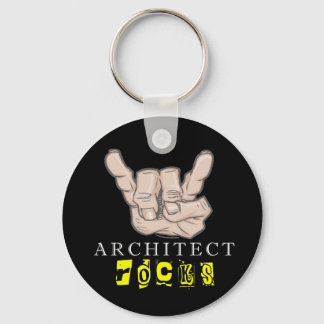 architect rocks keychain