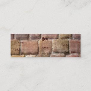 Architect Sandstone Mini Business Card