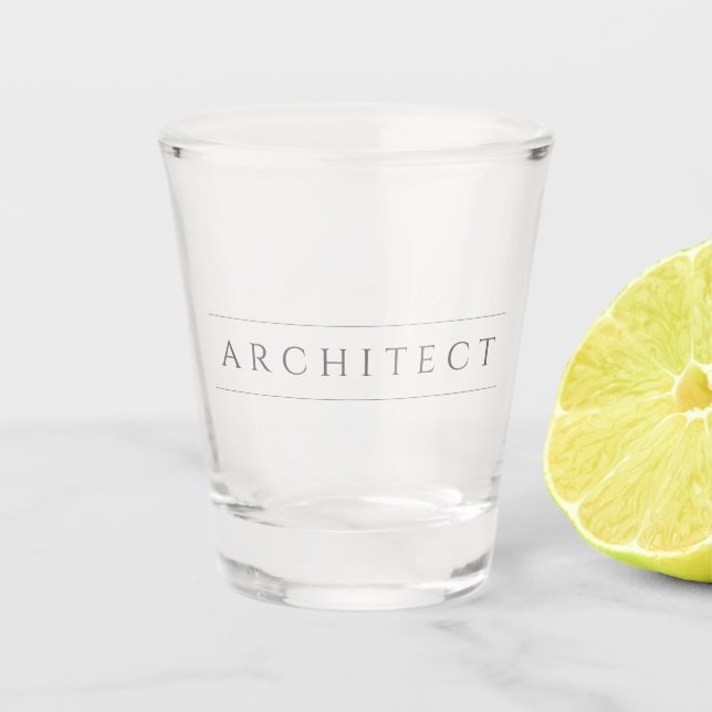 ARCHITECT Shot Glass / Grey (Front)