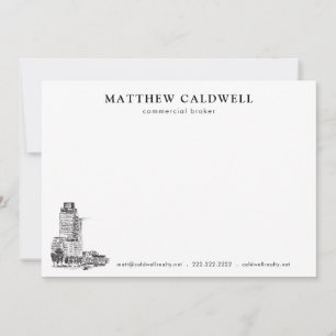 Architect Sketch Personalized Commercial Broker Card