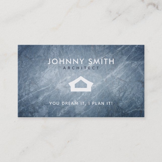 Architect Slogans Business Cards (Front)
