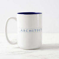 ARCHITECT Tall Navy Two-Tone Mug
