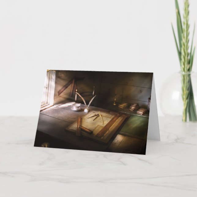 Architect - The drafting table Card (Front)