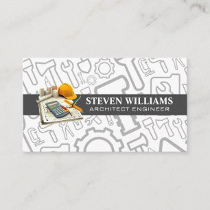 Architect Tools Engineer General Contractor Business Card