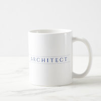 ARCHITECT White Mug / Navy Blue