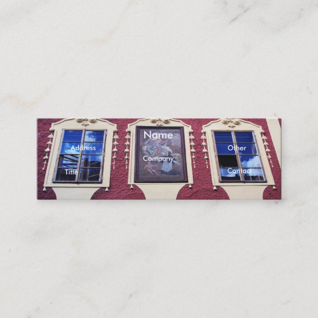 Architect Windows I Mini Business Card (Front)