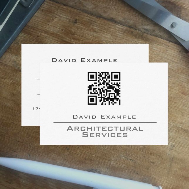 Architect with QR Code Business Card (Creator Uploaded)