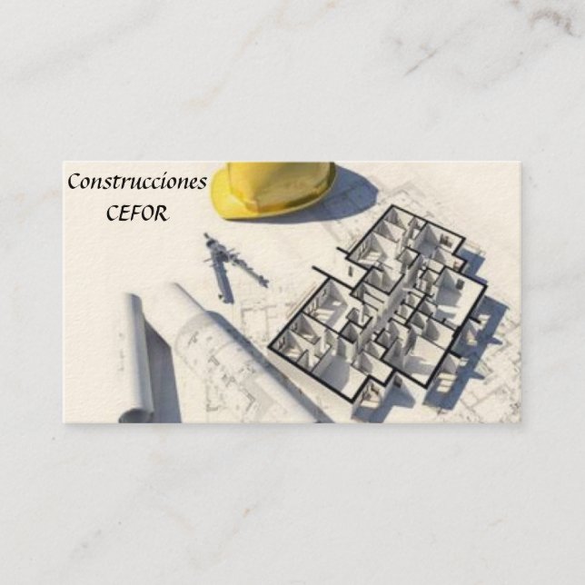 Architecte - Constructeur - Carte de Visite (Devant)