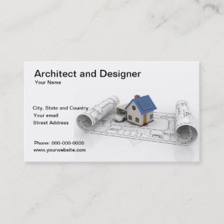 Architecte et carte de visite concepteur