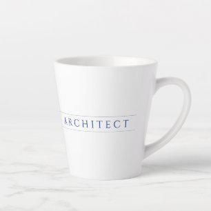 ARCHITECTE Latte Mug / Navy Blue