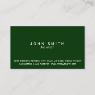Architecte Moderne Simple Carte de visite minimal
