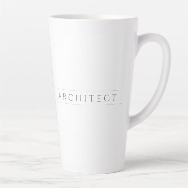 ARCHITECTE Tall Latte Mug / Grey (Droite)