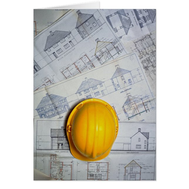 Architect's cap and plans (Front)