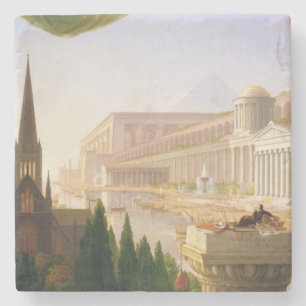 Architect's Dream (by Thomas Cole) Stone Coaster