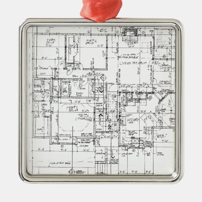 Architects Everything! Metal Ornament (Front)