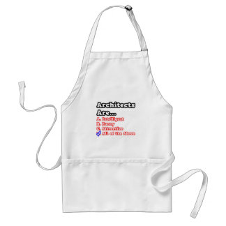 Architects Quiz...Joke Standard Apron