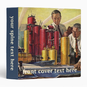 Architects Working in an Office, Vintage Business Binder