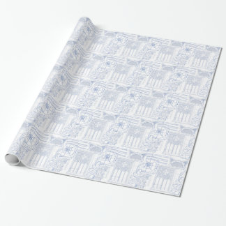 Architectural Blueprints Wrapping Paper