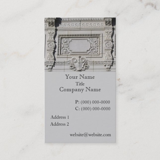 Architectural Building Element Business Cards (Front)