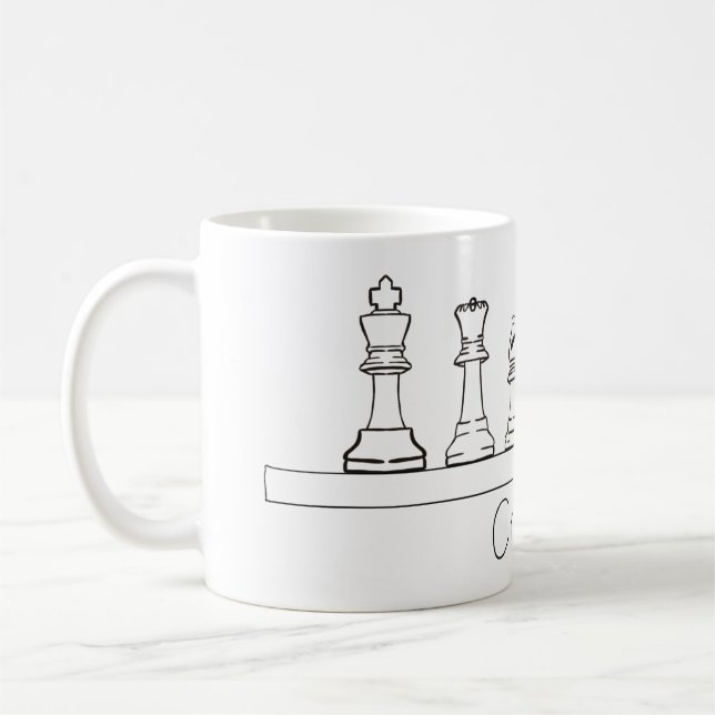 Architectural Chess Pieces Coffee Mug (Left)