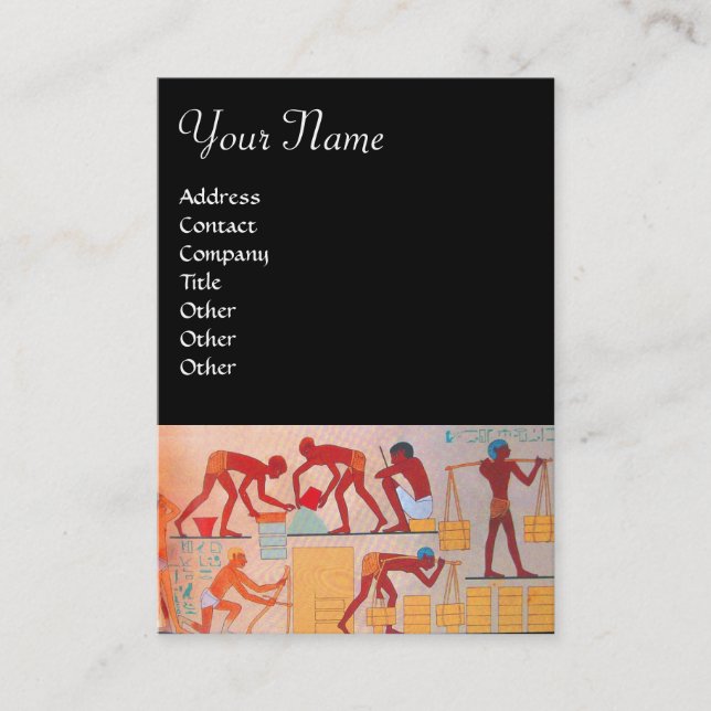 ARCHITECTURAL CONSTRUCTION yellow black red Business Card (Front)