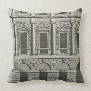 Architectural design demonstrating Palladian propo Throw Pillow