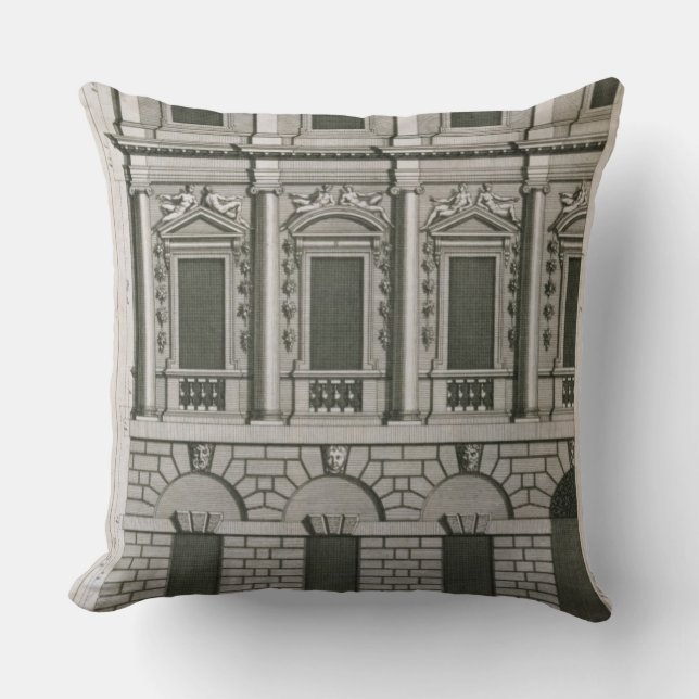 Architectural design demonstrating Palladian propo Throw Pillow (Front)