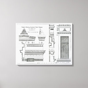 Architectural Details of Grecian Chambers Canvas Print