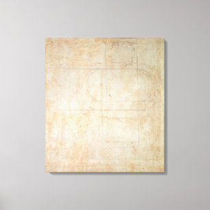 Architectural Drawing Canvas Print