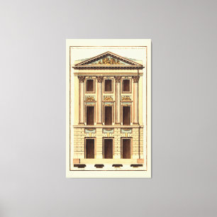 Architectural Facade by Jean Deneufforge Canvas Print