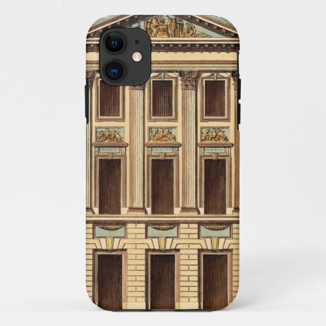 Architectural Facade by Jean Deneufforge Case-Mate iPhone Case (Back)