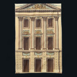 Architectural Facade by Jean Deneufforge Kitchen Towel<br><div class="desc">An architectural façade drawn by Jean Deneufforge. The word façade comes from the Italian word facciata,  meaning "face." Put a new face on one of your walls with this piece!</div>