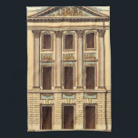 Architectural Facade by Jean Deneufforge Kitchen Towel<br><div class="desc">An architectural façade drawn by Jean Deneufforge. The word façade comes from the Italian word facciata,  meaning "face." Put a new face on one of your walls with this piece!</div>