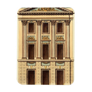 Architectural Facade by Jean Deneufforge Magnet