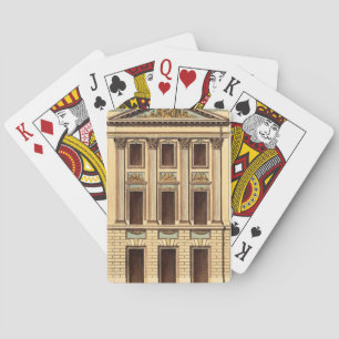 Architectural Facade by Jean Deneufforge Playing Cards