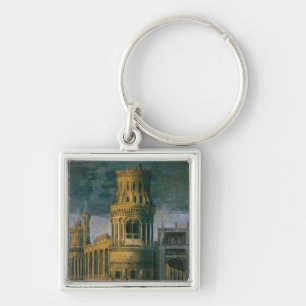 Architectural fantasy keychain