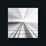 architectural grid perspective, 3D wireframe art,  Canvas Print<br><div class="desc">A stunningly precise digital artwork featuring a complex 3D grid system that creates a deep sense of architectural perspective and infinite space. The clean, intersecting lines and fading horizon evoke a futuristic, virtual-reality aesthetic. Ideal for modern tech offices, architectural firms, or as a sophisticated minimalist statement in contemporary living areas....</div>