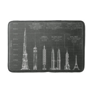 Architectural Heights Bath Mat